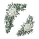 thumbnail image 4 of 2x Boda Arch Flores Flores artificiales Set de botín colgando Decoración de telón de fondo de decoración de señal de bienvenida para la recepción de l Estilo A, 4 of 5