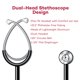thumbnail image 3 of Estetoscopio Dealmed 83 cm Doble Cabezal Azul Marino, 3 of 9
