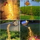 thumbnail image 1 of 1pc 10 Strands 200 LEDs Solar Powered Twinkle Firefly Bunch Lights, Waterproof 8 Lighting Modes String Lights ,Decorative Vine Solar Lights For Outdoor Garden Christmas Tree, 1 of 4