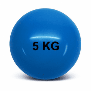 Ak Sport - Balón Medicinal Rehabilitación Silicona Sin Rebote 5 Kilos Aksport Crossfit