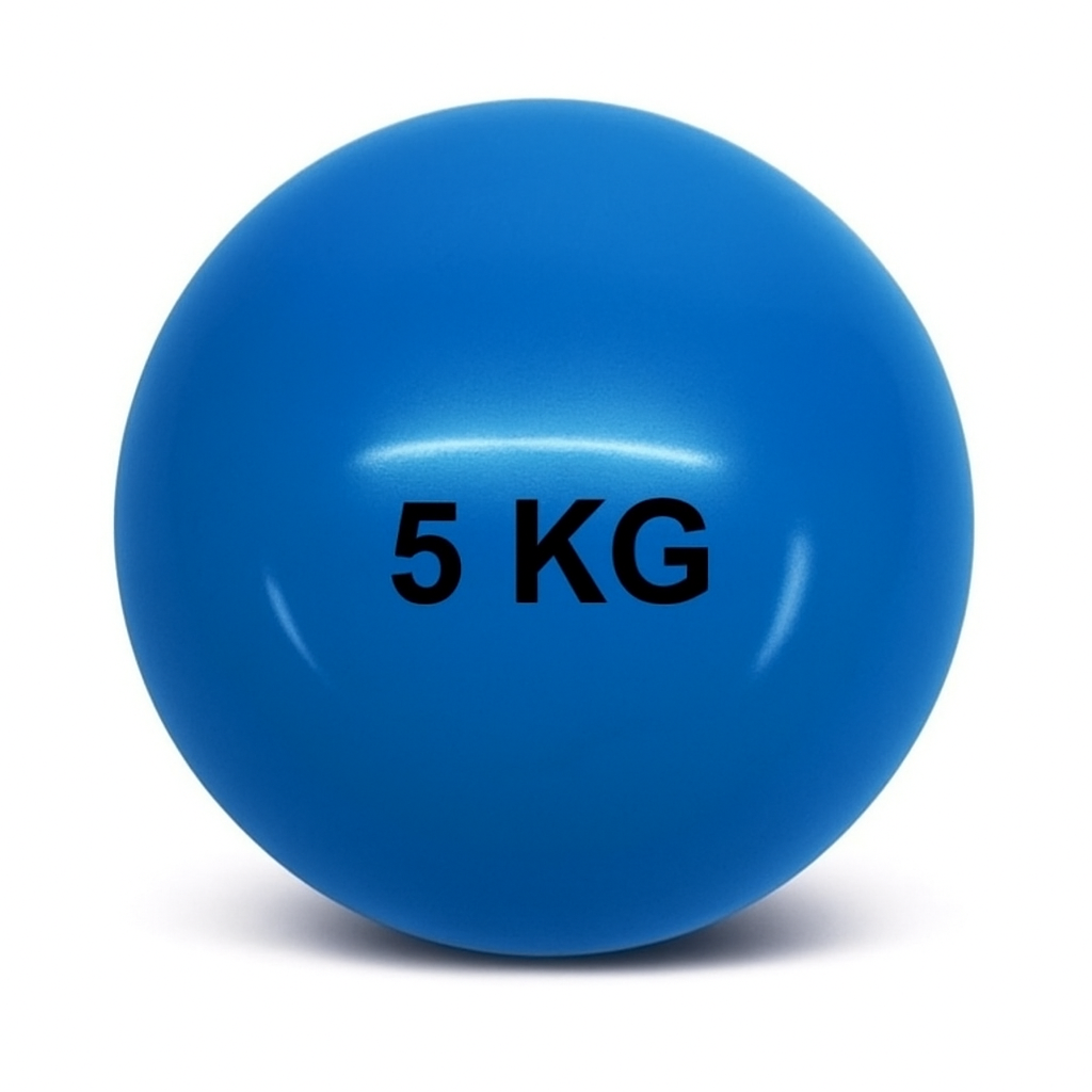 Ak Sport - Balón Medicinal Rehabilitación Silicona Sin Rebote 5 Kilos Aksport Crossfit