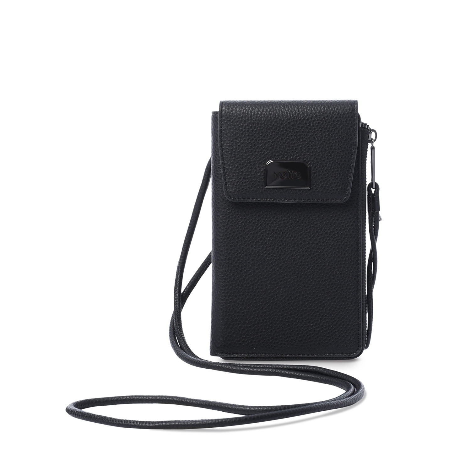Portacelular Smooth Mujer Con Rfid Blocker Negro Totto