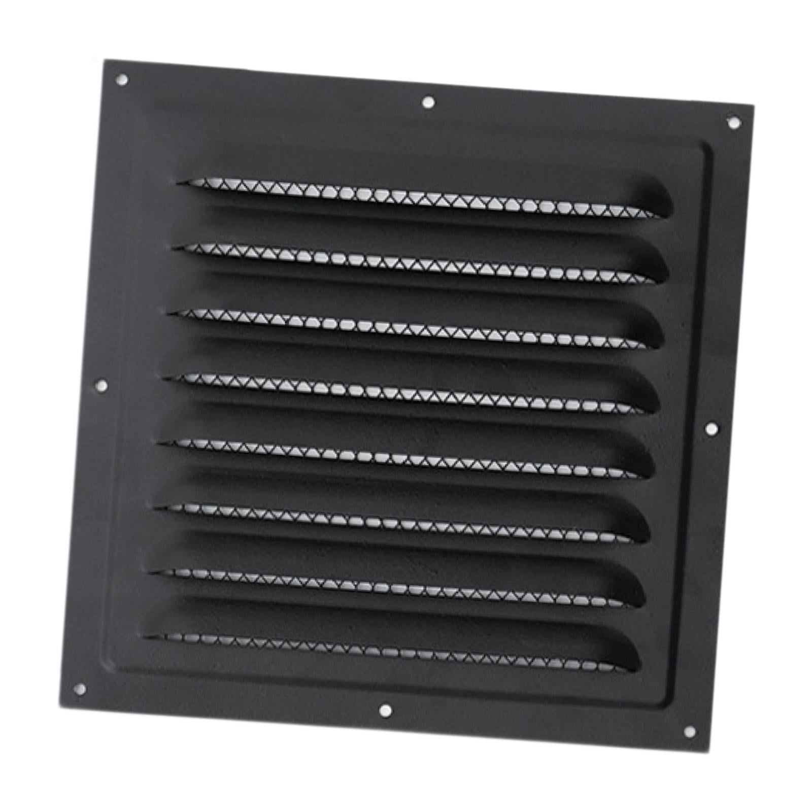 Magideal - Rejilla De Ventilación Para Las Rejillas De Ventilación, Rejilla De Ventilación, Rejilla Intensiva, Puerta De Armario Con Rejilla De Protección, Rejil Negro