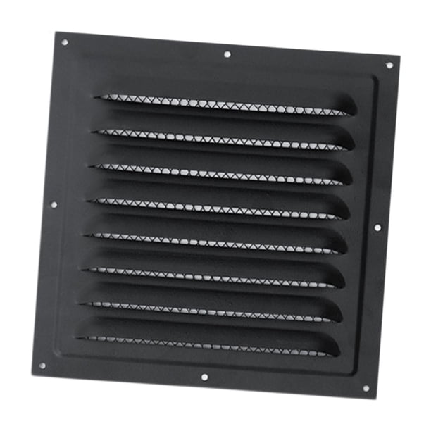 Rejilla de ventilación para las rejillas de ventilación, rejilla de ventilación, rejilla intensiva, puerta de armario con rejilla de protección, rejil Negro