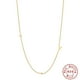 thumbnail image 1 of Collar S925 Pure Silver Sideways Initial Diamond Studded Plateado, 1 of 3