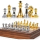 thumbnail image 1 of Ajedrez Metalico GenJuw 12 Piezas Oro Plata Tablero Madera, 1 of 3