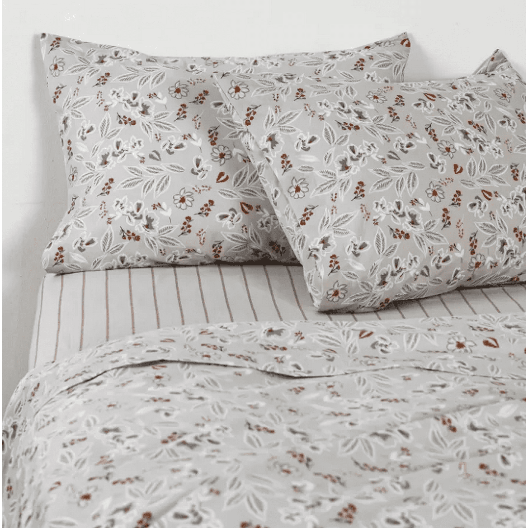 Genérico - Sabanas Ec Cannon 1.5 Plaza 200 Hilos Color Blanco Shadow