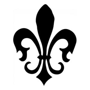 Rienda Libre Graphics - Decomural Fleur De Lis Floral Tile Ws-33470