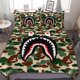 thumbnail image 1 of Bape Shark Camo Bape Shark Camo 3-Piece Bedding Set Warm And Comfortable Soft Duvet Cover Bed Set for Boys Girls Kids Adult Bedroom All Season, 1 of 5