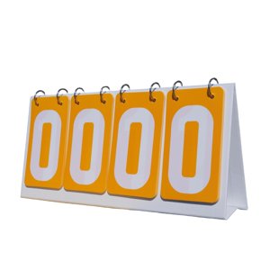 Ioensy - Marcador Deportivo Tablero De Puntuación De Números Giratorios Para Fútbol Tenis De Mesa Baloncesto Amarillo