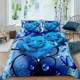 thumbnail image 1 of Blue Rose Floral Flowers Bedding Set Boys Girls Duvet Cover Pillowcase Bed Adult Fashion Home Textileextile Bed Sheets, 1 of 5