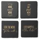 thumbnail image 1 of Juego de 4 pizarras Coasters American Atelier, absorbentes, 10 x 10 cm, color dorado, 1 of 7