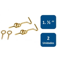 Aldaba Zincada 1.1/2"" 2Un. - Lioi