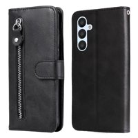 Gangxun - Funda Con Cremallera Para Samsung Galaxy A34 5G, Carcasa Cartera De Cuero Pu Con Soporte Y Tarjetero