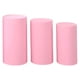 thumbnail image 4 of 3 Piezas De Cubiertas De Soporte De Caja De Exhibición De Pedestal Cilíndrico Suaves Para Boda Rosa, 4 of 5