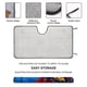 thumbnail image 2 of Grover Parasol Para Parabrisas Delantero Protector Plegable Visera Solar Para Auto Bloquea Rayos Uv Mantiene Tu Vehículo Fresco 140cm*76cm, 2 of 6