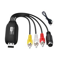 Magideal - Tarjeta De Captura De Vídeos Av A Usb 2,0, Convertidor Analógico A Digital, Convertidor De Audio Y Vídeo Para Juegos De Para Pc, Enseñanza, Reuniones Masculino