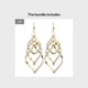 thumbnail image 1 of Metal Layered Swirling Geometric Earrings Personality Fashion Long Pendant Hook Earrings Elegant Ear Piercing Jewelry, 1 of 5