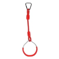 Magideal - Anillo De Gimnasia Para Niños, Pista De Obstáculos, Fácil De Instalar, Equipo De Gimnasio Resistente, Escalada Para El Hogar, Accesorios Para El Patio Rojo