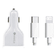 thumbnail image 1 of Adaptador Cargador Auto Celular + Cable Usb-c To Lightning, 1 of 3