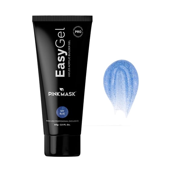 Gel para extensión de uñas PINK MASK Easy Gel 60 mL 60 g Azul cielo
