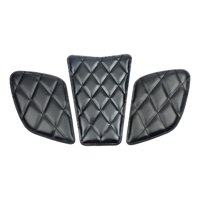 Ioensy - Almohadilla De Depósito Para Motocicleta, Calcomanía De Agarre De Rodilla Modificada Para Accesorios De Motocicleta, Color Negro