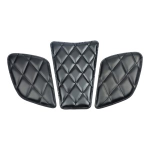 Ioensy - Almohadilla De Depósito Para Motocicleta, Calcomanía De Agarre De Rodilla Modificada Para Accesorios De Motocicleta, Color Negro