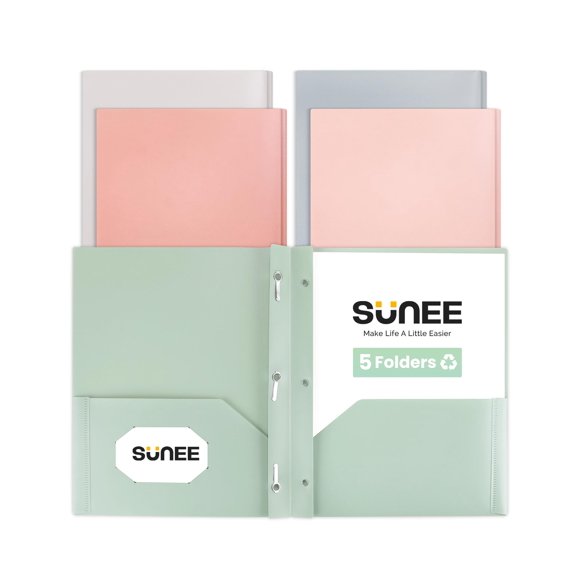 Carpeta SUNEE Pack de 5 colores vintage tamaño carta