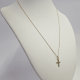 thumbnail image 2 of Collar modelo cruz 2, oro amarillo italiano 18k, 2 of 3