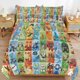 thumbnail image 2 of Comforter Set Queen Size Pokmon - First Partners Squares Set with 2 Pillowcases for All SeasonsBedding Set 3pcs for Kids Boys Girls Bedroom Decor Bed Sheets, 2 of 5