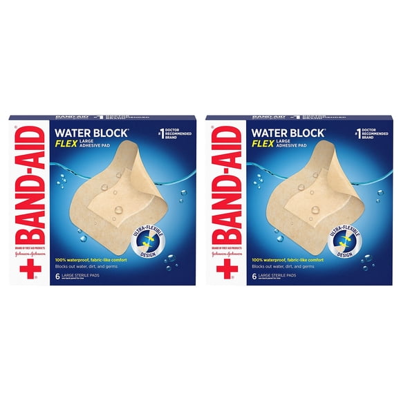 Apósito para heridas Band-Aid Water Block Flex Grande 2x6 unidades