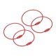 thumbnail image 1 of 4 Paquetes de Anillos de Llave de Cable, 6 pulgadas (155mm) Lazos de Llave de Alambre con Giro, Rojo, 1 of 7