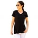 thumbnail image 2 of Polera Mujer Negro Manga Corta Talla L, 2 of 3