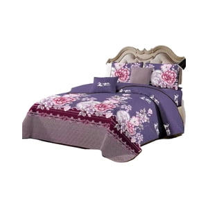 Genérico - Cubrecama Quilt Verano King + 2 Fundas Almohada D18