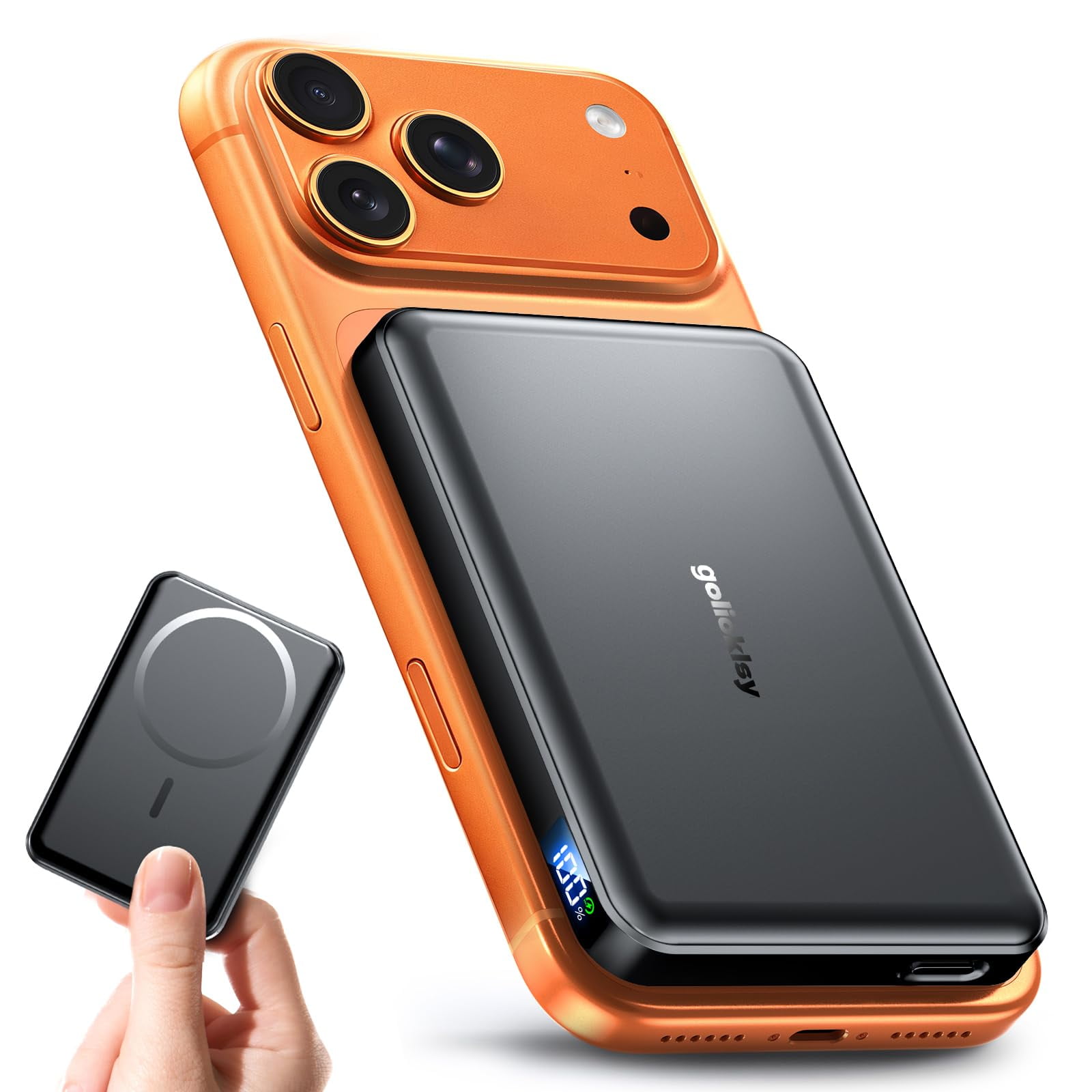 Power Bank Golioklsy 10000mah Magnético Inalámbrico 20w Pd