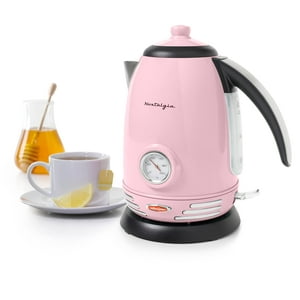 Hervidor Eléctrico Para Té Y Agua Nostalgia Retro Pink 1.7L
