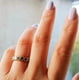 thumbnail image 3 of Anillo Pila Plata 925 Corazones Zirconia Compromiso Apilable talla 9, 3 of 6