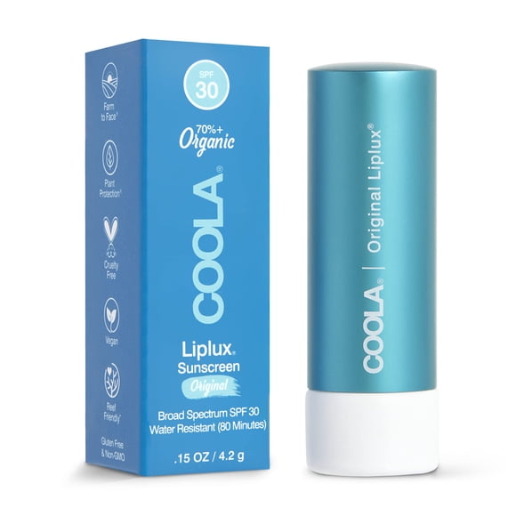 Bálsamo labial y protector solar COOLA Organic Liplux SPF 30 4,4 ml