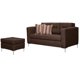 thumbnail image 2 of Sofá Astra 3C + 1 Pouf-Met Tela Chocolate, 2 of 7