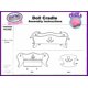 thumbnail image 5 of Cuna mecedora Matty's Toy Stop de Doll Furniture de 45 cm con almohada, 5 of 5