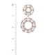 thumbnail image 4 of Arete Doble Círculo Con Strass Dorado CC Clothing, 4 of 5