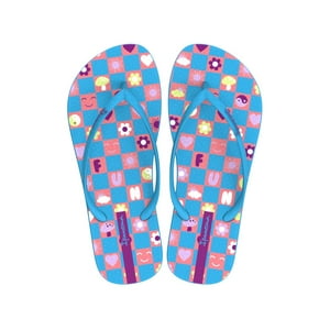 Sandalia Easy Print Azul/Naranja Ipanema