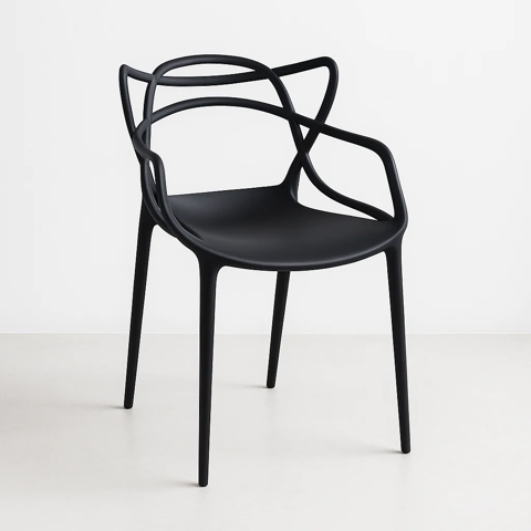 Klik Muebles - Silla De Terraza Exterior O Comedor Master - Negra