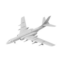 Magideal - Modo De Avión Bombardero 1/144, Juguete De Avión L, Avión De Ataque 4D, Modelo De Avión H 6K Modelo Ensamblado Con Soporte De Regalo