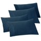 thumbnail image 1 of Funda de almohada Elegant Comfort, paquete de 4 unidades, microfibra 1500, azul marino, 1 of 5