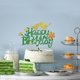 thumbnail image 5 of Adorno para tartas con purpurina, diseño de pájaro, con forma de naicaek, feliz cumpleaños, 5 of 7