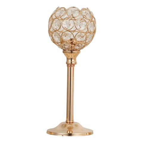 Genérico - Candelabro Centro Mesa Cristal Soporte Elegante 22Cm Jhn