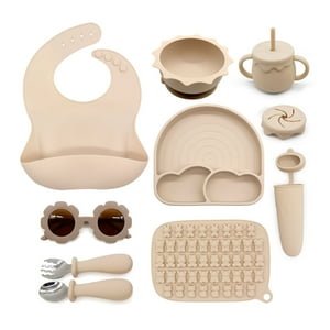 Bebesit - Set Alimentación Summer Silicona Beige