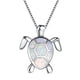thumbnail image 1 of Collar HUOGUO, suéter con colgante de tortuga y ópalo para mujer, 1 of 2