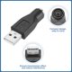thumbnail image 3 of 2 Pcs PS/2 a Puerto USB, Adaptador PS/2 a USB PS/2 Hembra a USB Macho para Ratón Teclado con Cable PC de Escritorio Portátil Notebook, Negro, 3 of 7